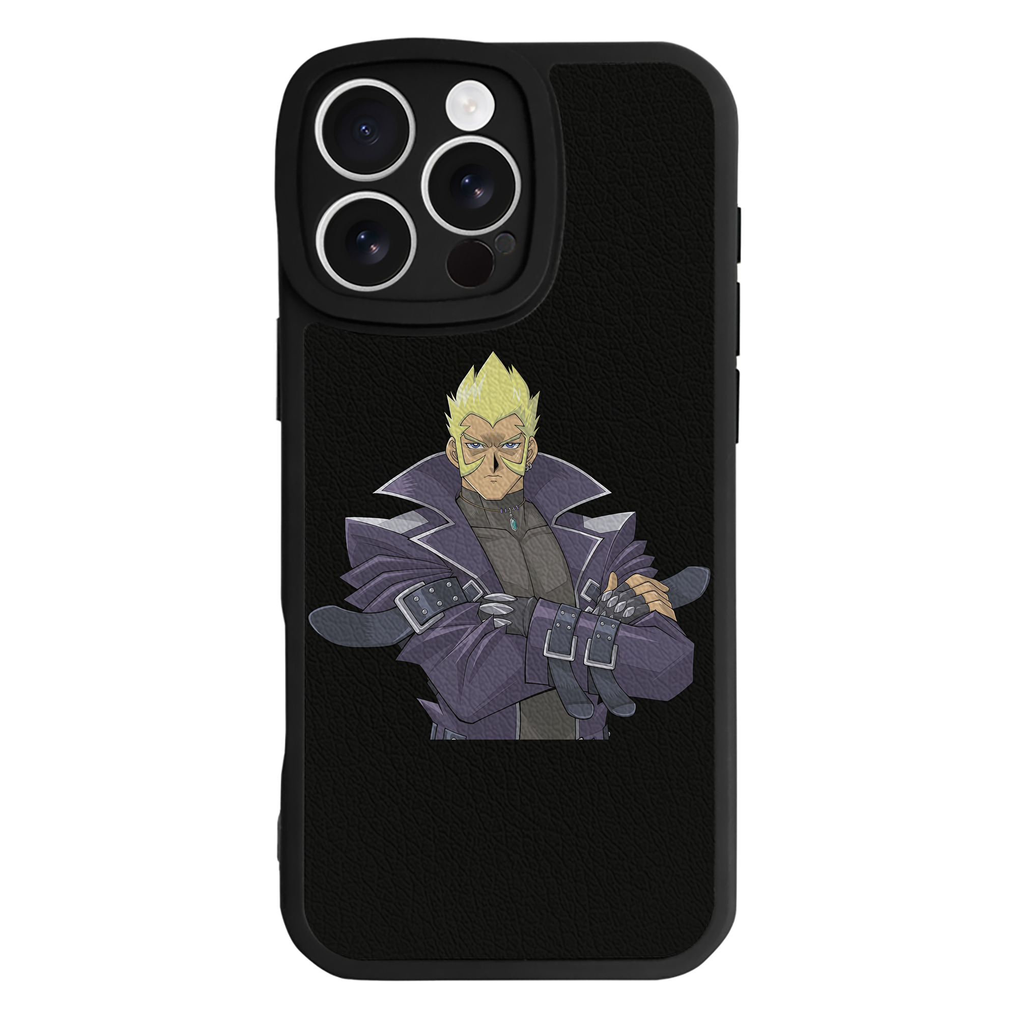 （画像用） 遊☆戯☆王 Yu-Gi-Oh! 【iPhone 16シリーズ対応】シリコンスマホケース（レザー調） 材質：シリコン